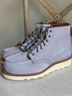 Red wing classic moc Short Boot in Dusty Lavender Abilene Leather